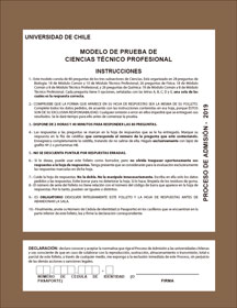 Modelo PSU Ciencias Técnico Profesional