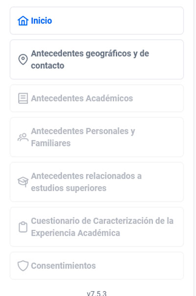 Barra de navegación Barra de navegación