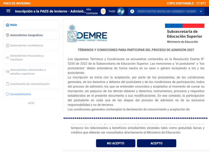 Términos y Condiciones