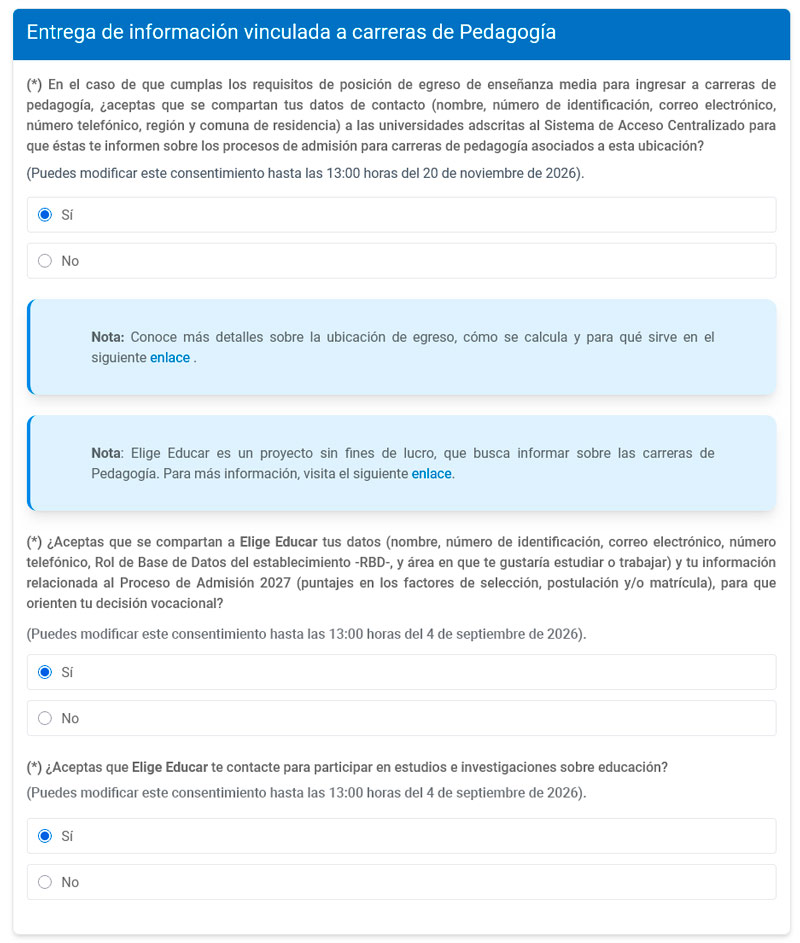 Información pedagogías