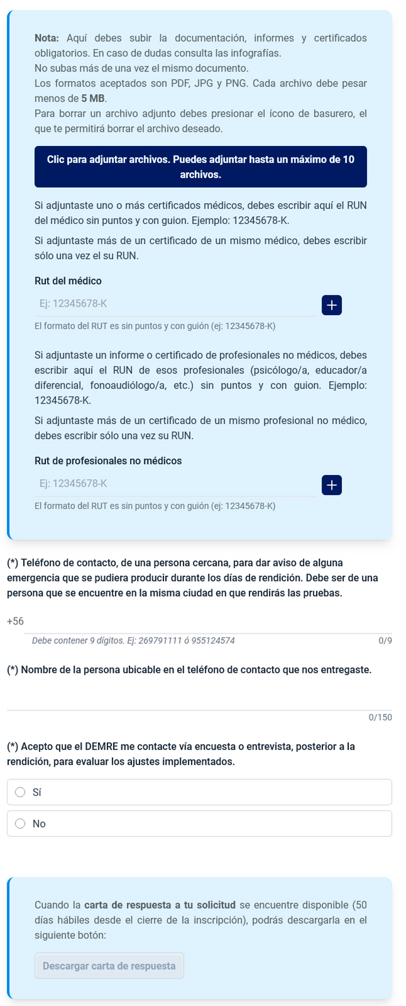 Adjuntar Documentos PSD