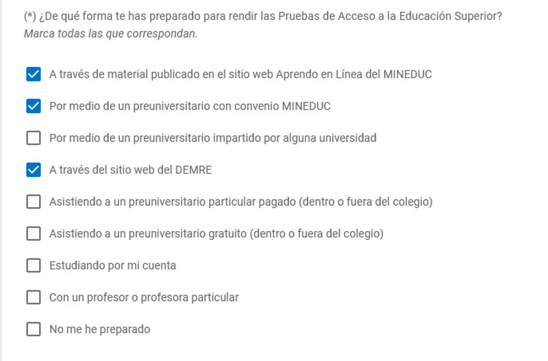 Preparación