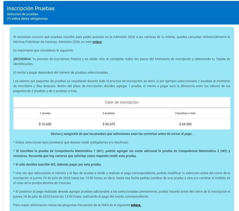 Prueba Electiva