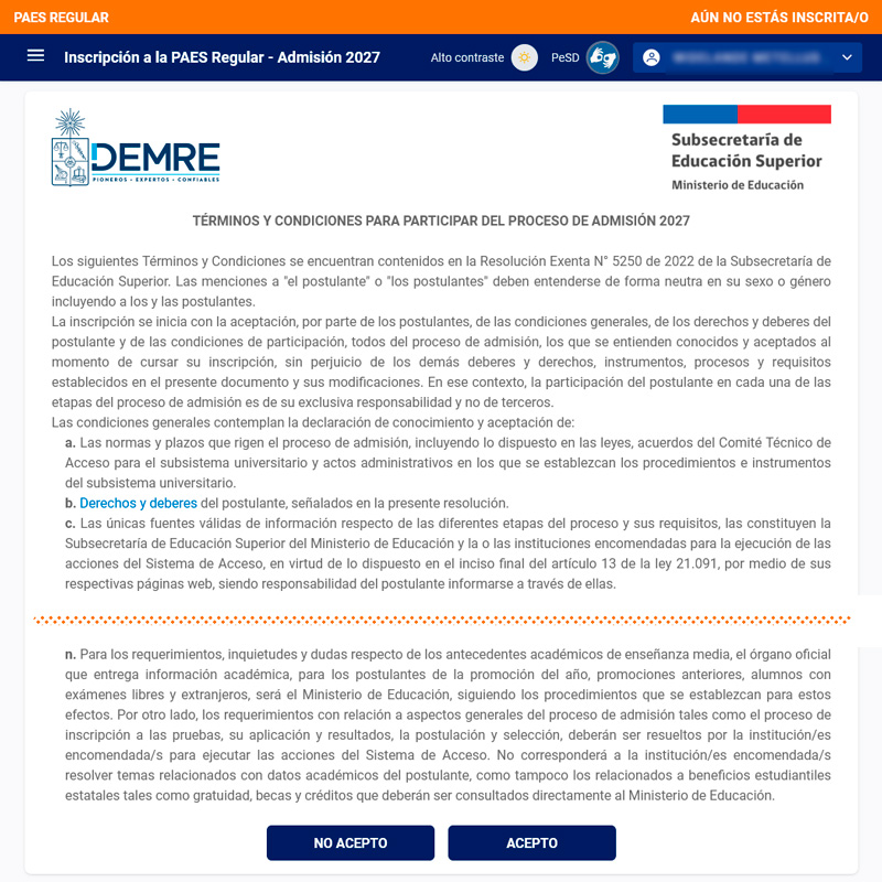 Términos y Condiciones
