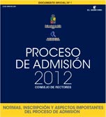 Normas inscripción y aspectos importantes del proceso de admisión