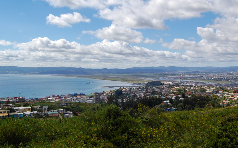 Bahía de Talcahuano, región del Bío Bío