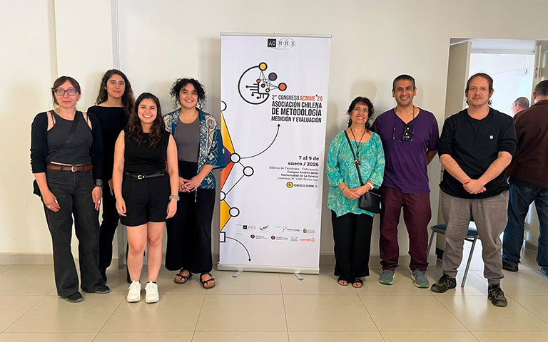 Integrantes del DEMRE que participaron en el segundo Congreso Internacional organizado por la Asociación Chilena de Metodología, Medición y Evaluación (ACMME).