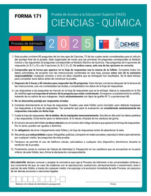 Paes de invierno Ciencias Química