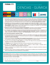 Paes de invierno Ciencias Química