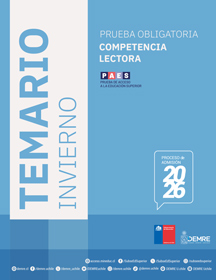 Temario PAES de Invierno Competencia Lectora