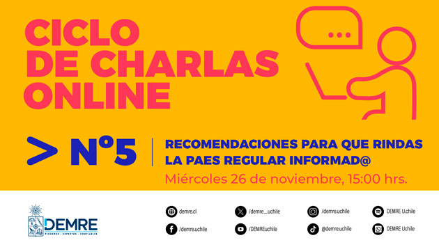 Cartel Recomendaciones para que rindas la PAES Regular informado