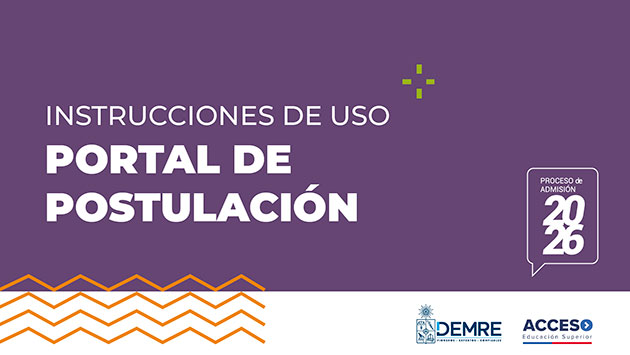 Instrucciones Postulaciones Admisión 2026